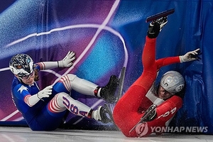 김길리 덮쳤던 女선수, 또 ‘콰당’…4경기 모두 넘어져 ‘탈락’