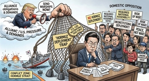 [기획] 트럼프 “군함 보내라”… 李 끝내 ‘파병 덫’