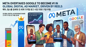 AI·숏폼으로 웃은 메타… 구글 제치고 디지털 광고 시장 1위 된다