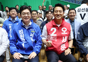 오세훈 무당층 앞서도 ‘국힘 초토화’ 발목…정원오 ‘민주당 1강’에 순항중