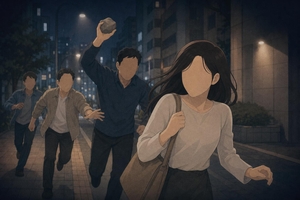 새벽 길거리서 따라붙더니 ‘악’…20대 여성 돌로 내려친 50대, 시민 제압후 체포
