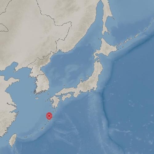 일본 가고시마현 남남서쪽 규모 5.4 지진. 기상청 제공
