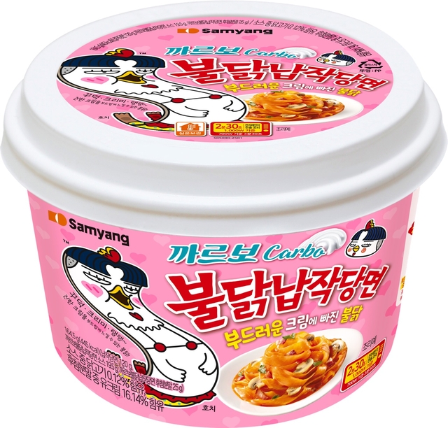 까르보불닭 납작당면. 삼양식품 제공