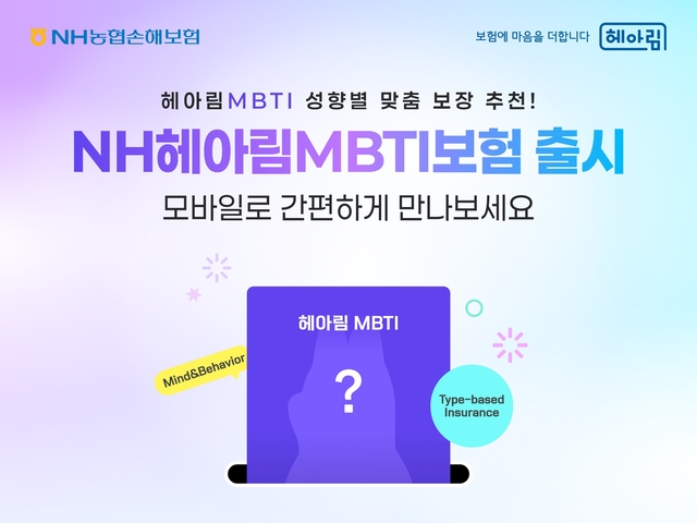 NH헤아림MBTI보험 출시 이미지. [NH농협손해보험 제공]