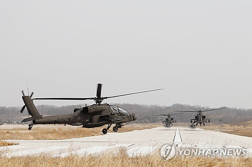 아파치 공격헬기   [육군 제공]