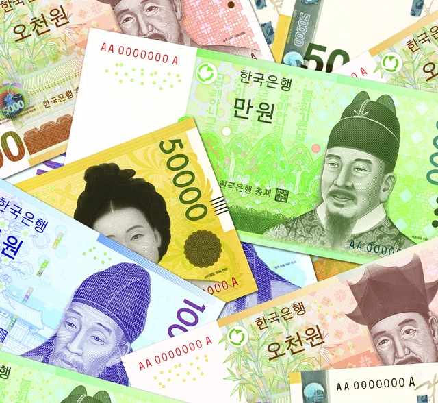 한국은행이 발행하고, 한국조폐공사가 제조하는 실물화폐. 조폐공사 제공