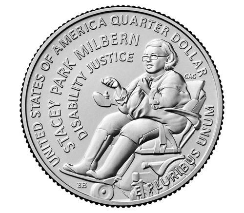 미국 조폐국이 11일부터 유통할 스테이시 박 밀번 헌정 25센트 동전.
미 연방 조폐국(US Mint).  연합뉴스