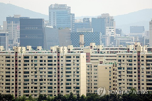 서울 강남구 압구정동 일대 아파트. [연합뉴스 제공]