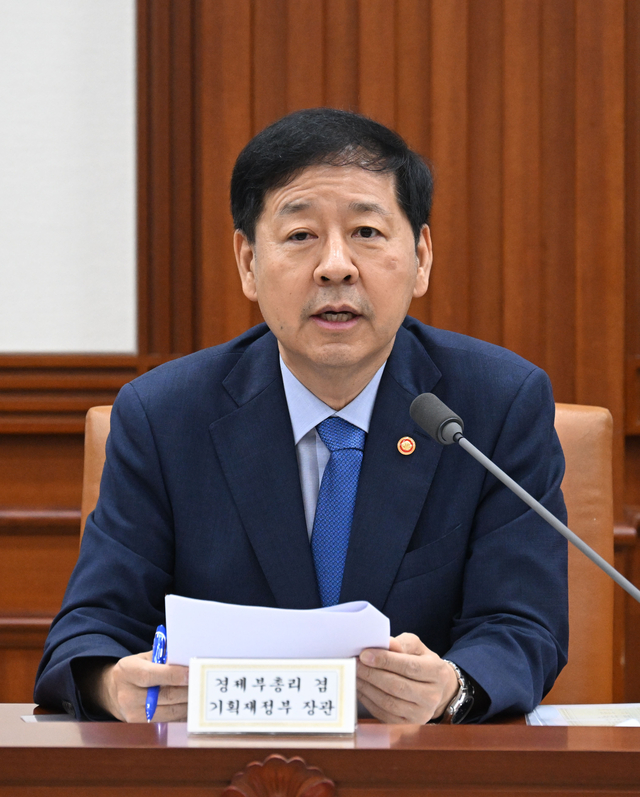 구윤철 부총리가 14일 오전 정부서울청사에서 주재한 경제관계장관회의에서 모두발언을 하고 있다. [기재부]