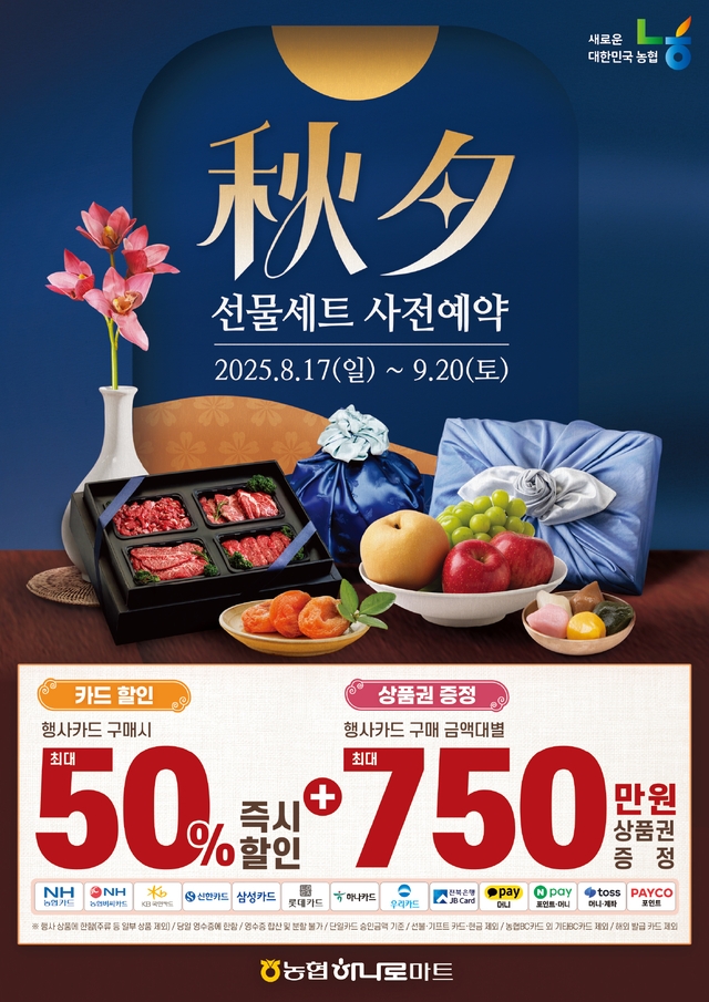 농협 하나로마트 추석 선물세트 포스타. [농협]