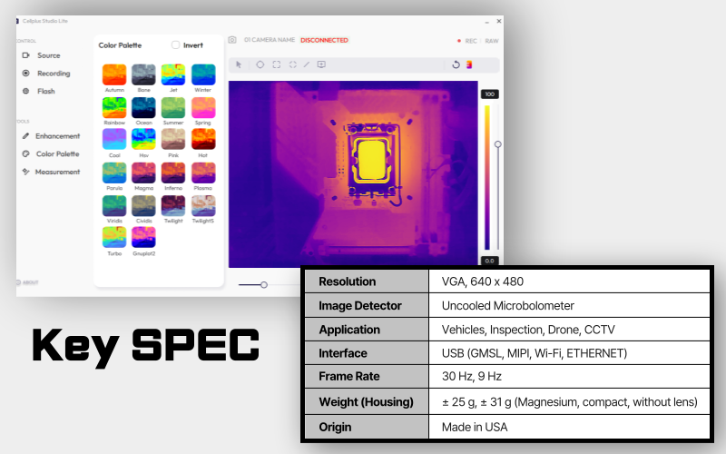 ㈜셀플러스코리아, 고해상도 열화상 카메라 출시... 대중화 선언 - 뉴스 썸네일 이미지