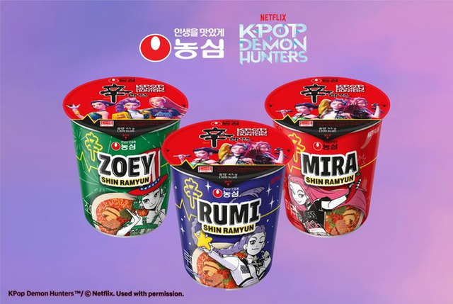 농심 신라면X케데헌 콜라보 제품. [농심 제공]