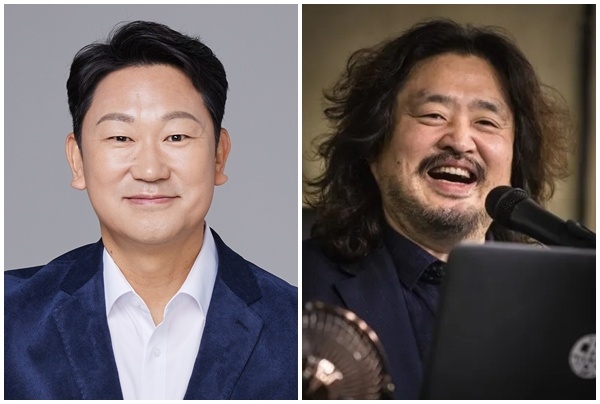 곽상언(왼쪽) 더불어민주당 의원과 방송인 김어준씨. [디지털타임스 DB]