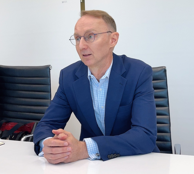 퍼 스테니우스 레달 최고경영자(CEO)가 11일 서울 광화문 모처에서 본지와 인터뷰를 갖고 있다. 장우진 기자