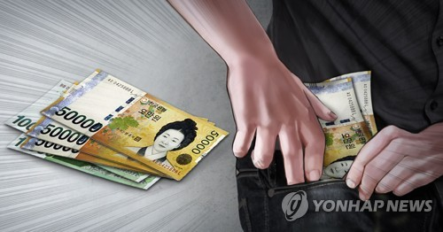 현금 절도 [연합뉴스]