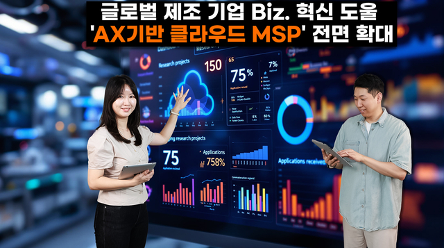 SK AX가 글로벌 제조기업 대상으로 ‘AX기반 클라우드 MSP 서비스’를 전면 확대한다. SK AX 제공