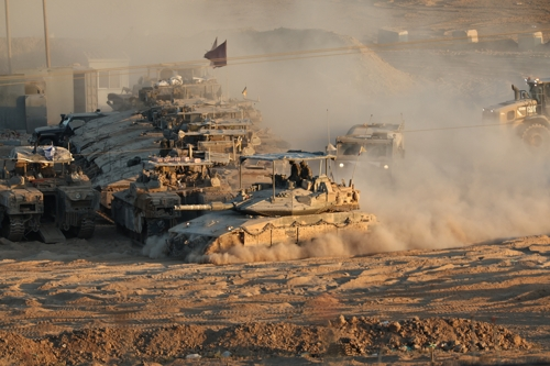 이스라엘군 “낮 12시부로 휴전 발효…병력 재배치 중” [EPA=연합뉴스]