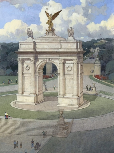 워싱턴DC에 세워질 개선문 설계 이미지 [nicolas.leo.charbonneau 인스타그램 캡처]