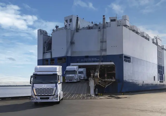 현대차 엑시언트 수소전기트럭은 현대차그룹 메타플랜트 아메리카에서 지속 가능한 물류체계의 핵심으로 활약하고 있다. HMG저널