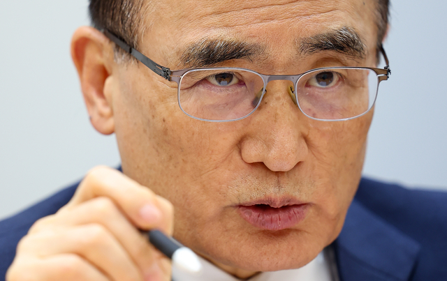 인터뷰하는 위성락 안보실장. 연합뉴스