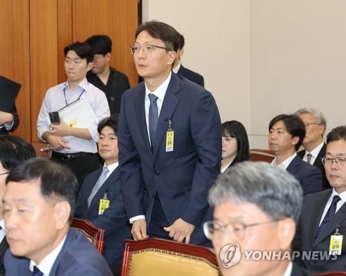 국정감사에 출석한 박대준 쿠팡 대표. [연합뉴스]