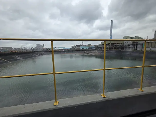 고려아연 온산제련소 내 게르마늄 신공장 부지. 기존 폐수처리장으로 사용되던 폰드(연못)을 매립해 신공장을 짓게 된다. 장우진 기자