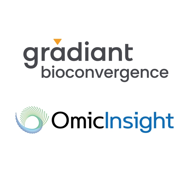 그래디언트 바이오컨버전스와 오믹인사이트 CI.  그래디언트 바이오컨버전스 제공