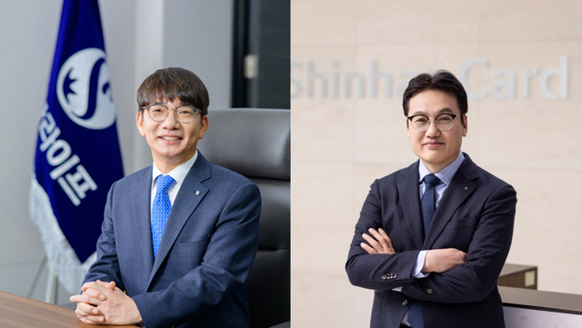 이영종(왼쪽) 신한라이프 사장과 박창훈 신한카드 사장. [각사 제공]
