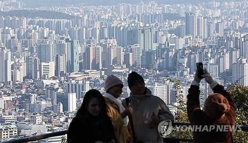 서울 도심 아파트 전경. [연합뉴스]