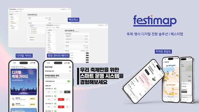 페스티맵은 실시간 주차장 혼잡도 안내 및 참여형 NFC 스탬프투어 기능 도입을 통해 관람객 편의성과 축제·행사 운영 효율성을 동시에 높였다.