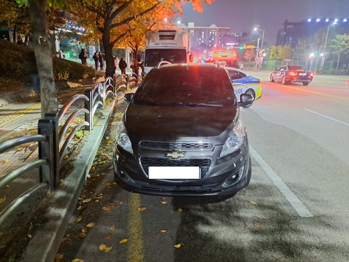 사고 차량 [독자 제공=연합뉴스]