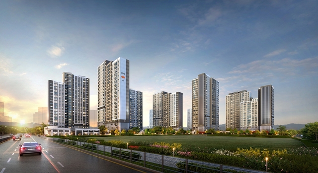 e편한세상 내포 에듀플라츠 투시도. [DL이앤씨 제공]
