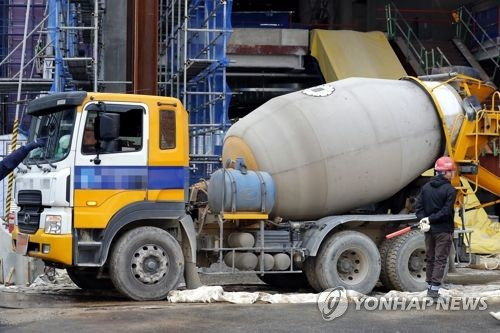 레미콘 차량 ※ 사진은 해당 기사와 직접 관련 없음. [연합뉴스]