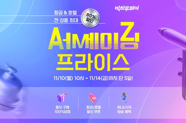 ‘어메이징 프라이스’ 홍보 이미지. [하나투어 제공]