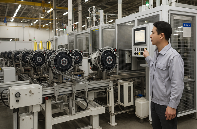 제조 공장에서 부품 검수를 진행하고 있는 현장 모습.  [디플리 제공]