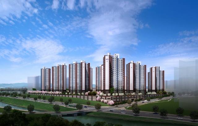 금성백조, ‘이천 중리 B3블록 금성백조 예미지’ 투시도