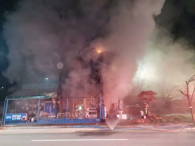 태백 상가 화재 현장. 강원특별자치도소방본부 제공