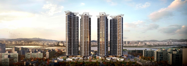 여의도 대교아파트 재건축을 통해 조성되는 래미안 와이츠 투시도. [삼성물산 제공]