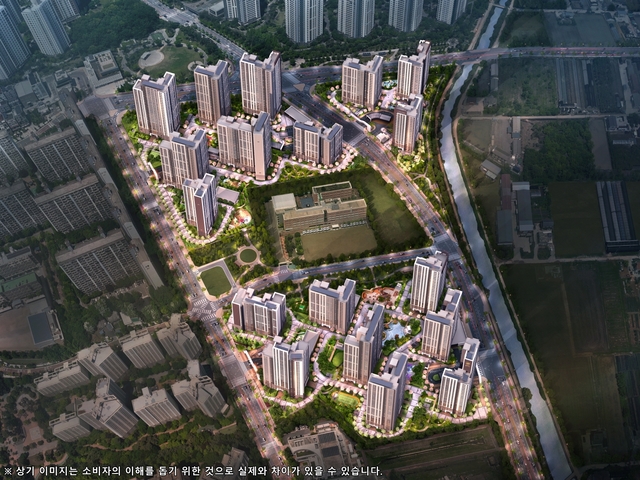 해링턴 플레이스 풍무 전체 조감도