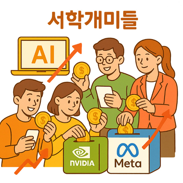 AI 흔들려도 믿음은 굳건…서학개미, 엔비디아·메타에 쏠림