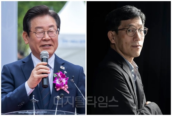 이재명 대통령(왼쪽)과 진중권 광운대 특임교수. [디지털타임스 DB]