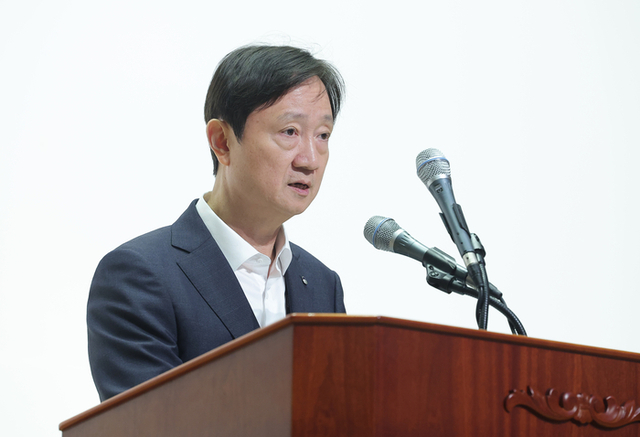 이찬진 금융감독원장이 금융소비자 보호 강화를 위한 임직원 결의대회에서 발언하고 있다. [연합뉴스]