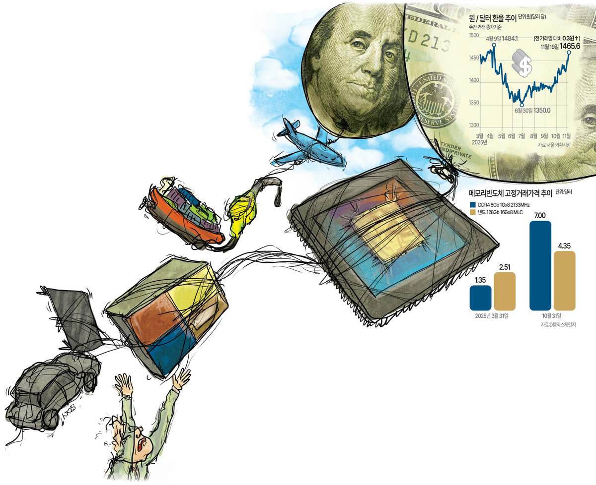 [기획] 맥 못추는 원화에 칩플레이션까지… 고물가 비상등