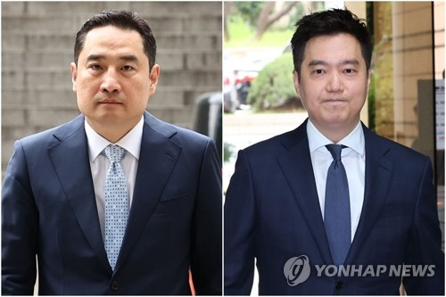 유튜브 가로세로연구소의 강용석(왼쪽)과 김세의. [연합뉴스]