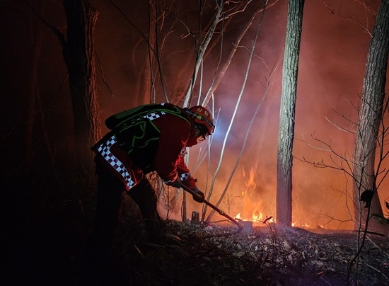 김천 산불 진압 현장. 산림청