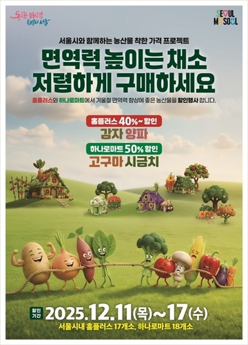 농산물 착한가격 프로젝트 행사 포스터. [서울시 제공]
