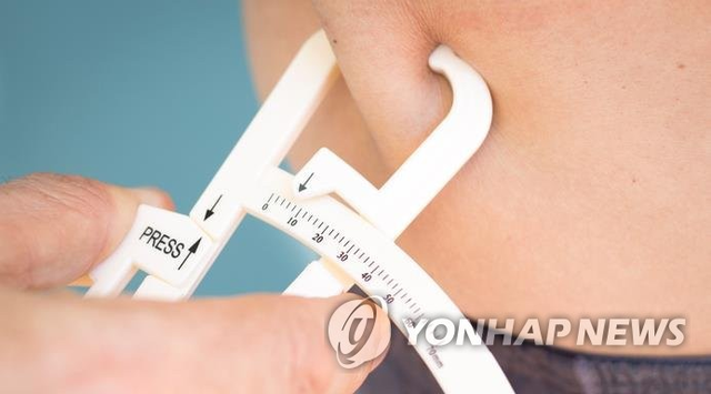 지방 측정. 연합뉴스