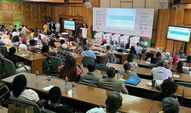 에스디바이오센서는 ICASA 202에서 HIV,매독,B형간염 동시진단 솔루션을 소개했다. 에스디바이오센서 제공.