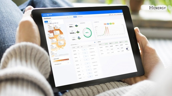 에이치에너지의 태양광 발전소 원격 운영·관리 플랫폼 ‘솔라온케어’ 대시보드  [에이치에너지 제공]