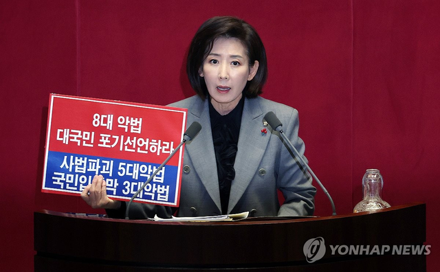 “보통 사람은 상상 못 할 디테일… 어디서 배웠나”라며 이재명 대통령 직격한 나경원 의원(사진=연합뉴스)